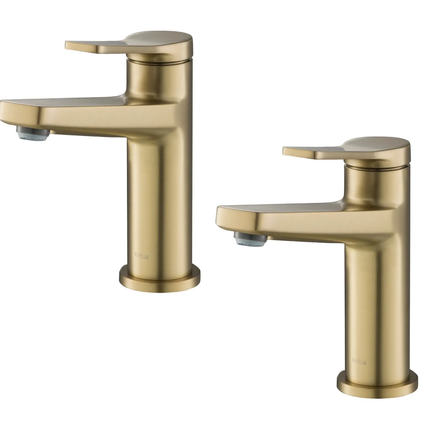 Outlet Indy Single Handle 2-Pack Bathroom Faucet in Brushed Gold Single Hole