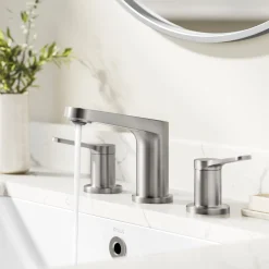 Sale Indy Widespread Bathroom Faucet in Spot-Free Brushed Nickel 8