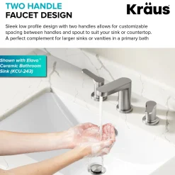 Sale Indy Widespread Bathroom Faucet in Spot-Free Brushed Nickel 8