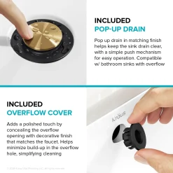 Outlet Indy Widespread Bathroom Faucet in Matte Black with Brushed Brass 8
