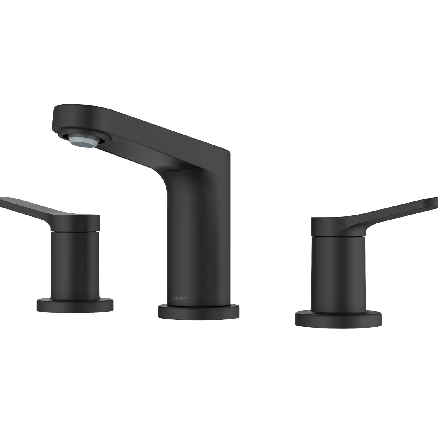 Sale Indy Widespread Bathroom Faucet in Matte Black 8" Widespread