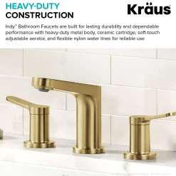 Online Indy Widespread Bathroom Faucet in Spot-Free Brushed Brass 8