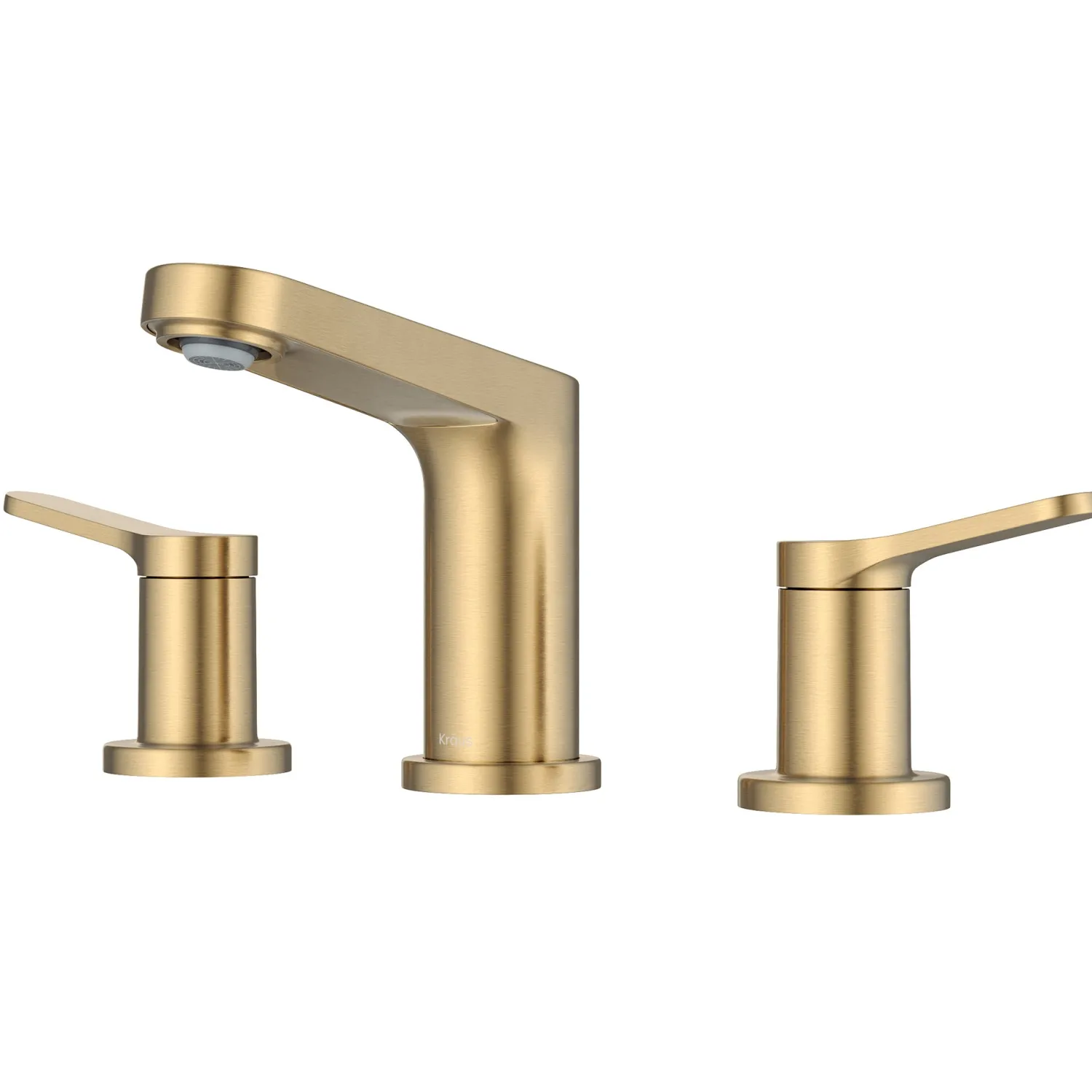 Online Indy Widespread Bathroom Faucet in Spot-Free Brushed Brass 8" Widespread