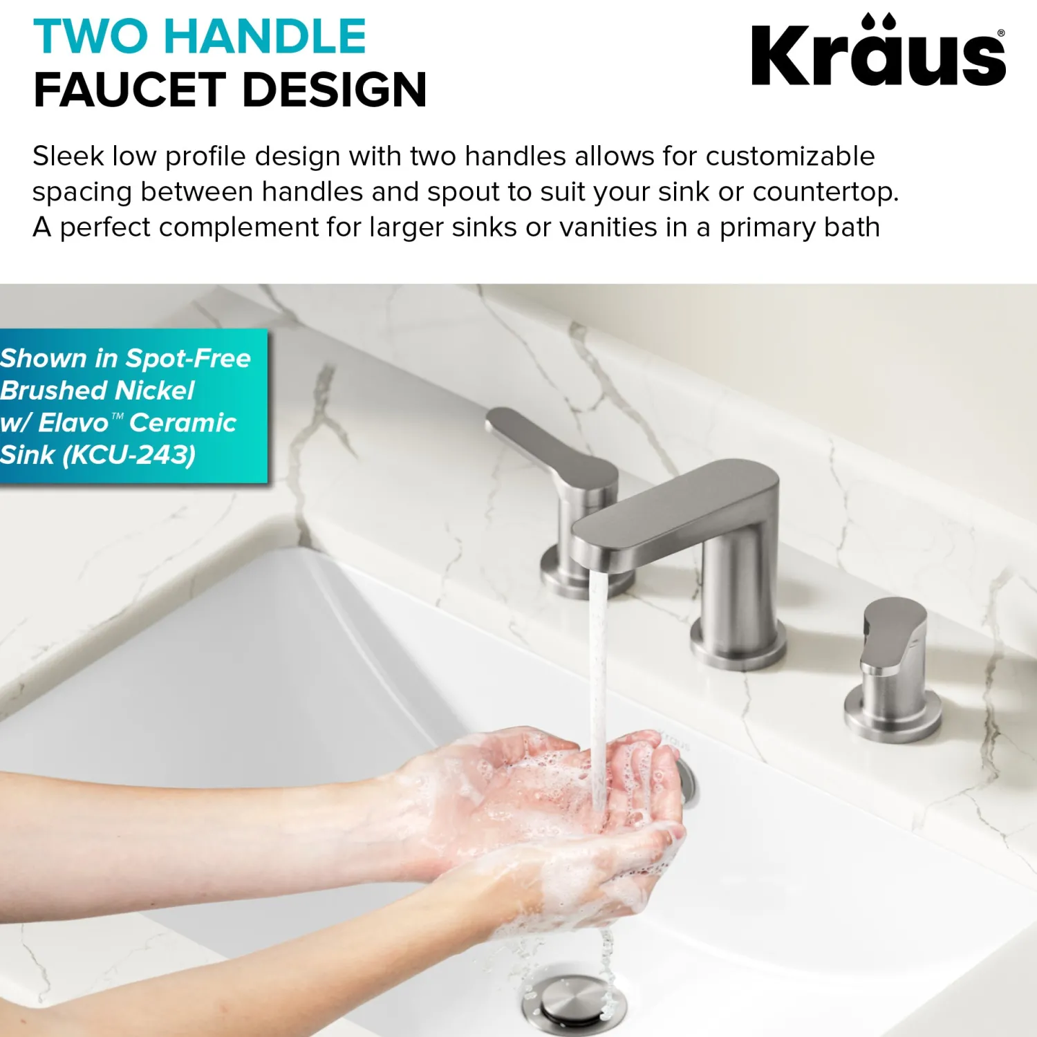 New Indy Widespread Bathroom Faucet in Chrome 8" Widespread