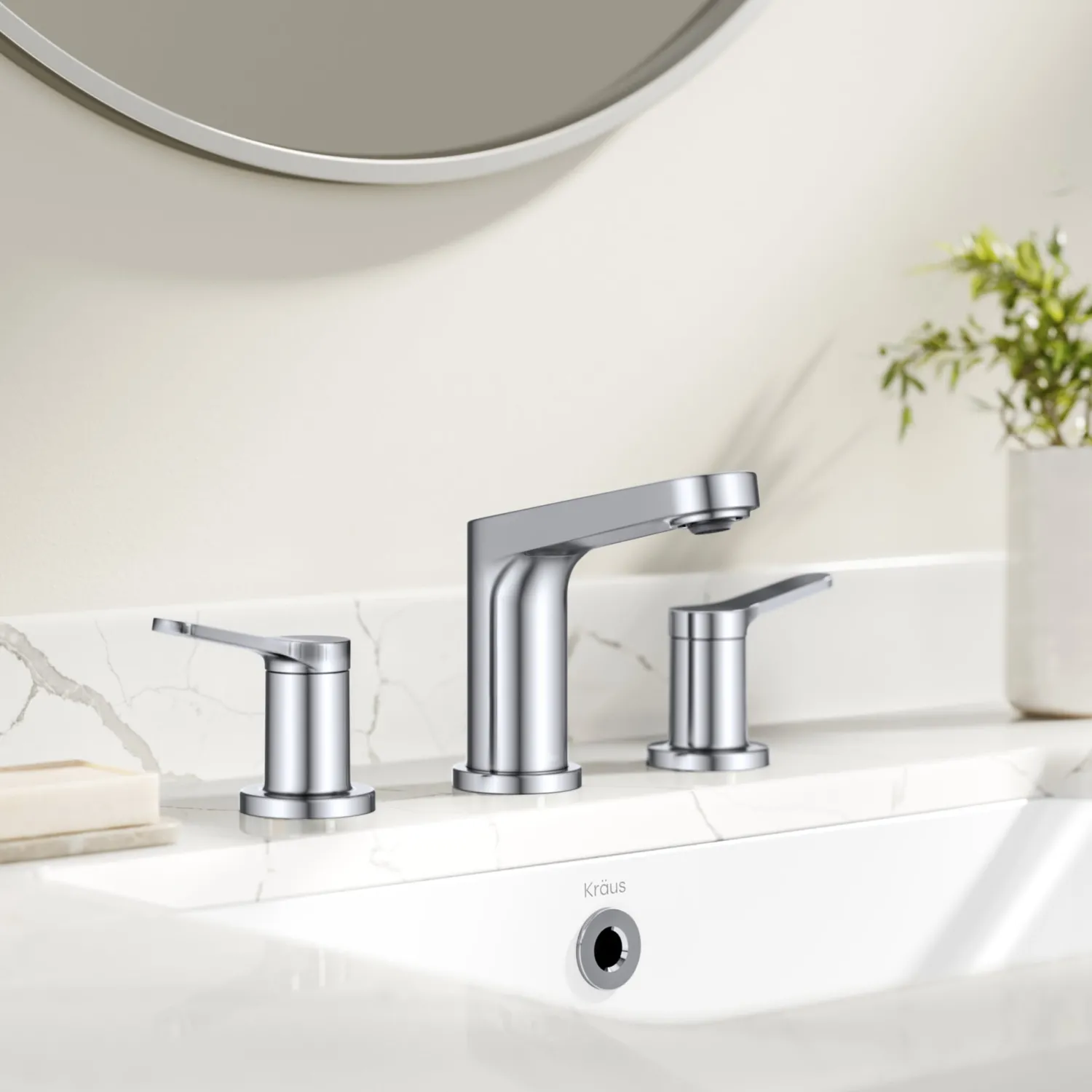 New Indy Widespread Bathroom Faucet in Chrome 8" Widespread