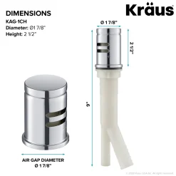 Best KAG-1 Air Gap Sink Drains, Disposer Flanges & Air Gaps