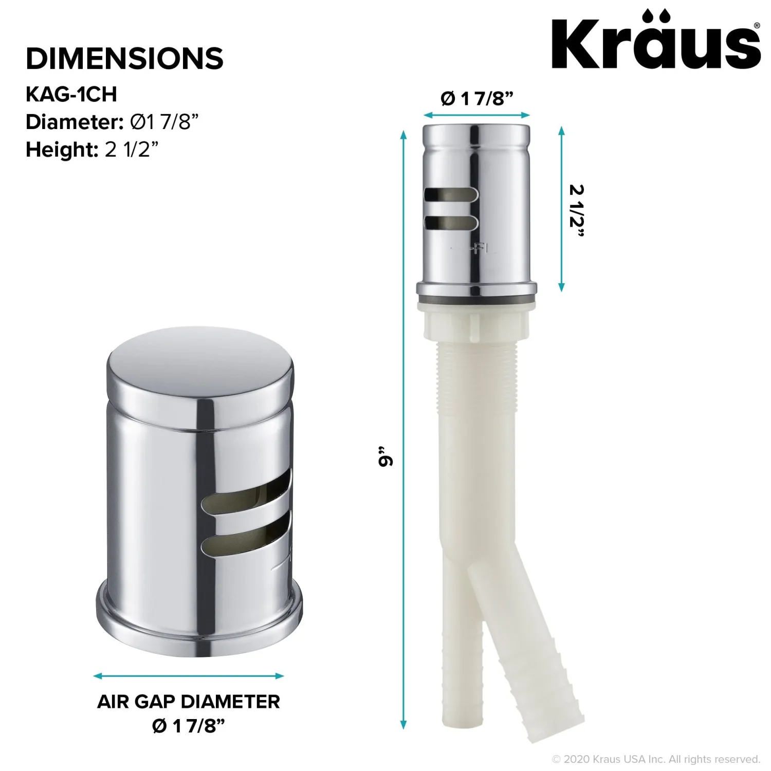 Best KAG-1 Air Gap Sink Drains, Disposer Flanges & Air Gaps