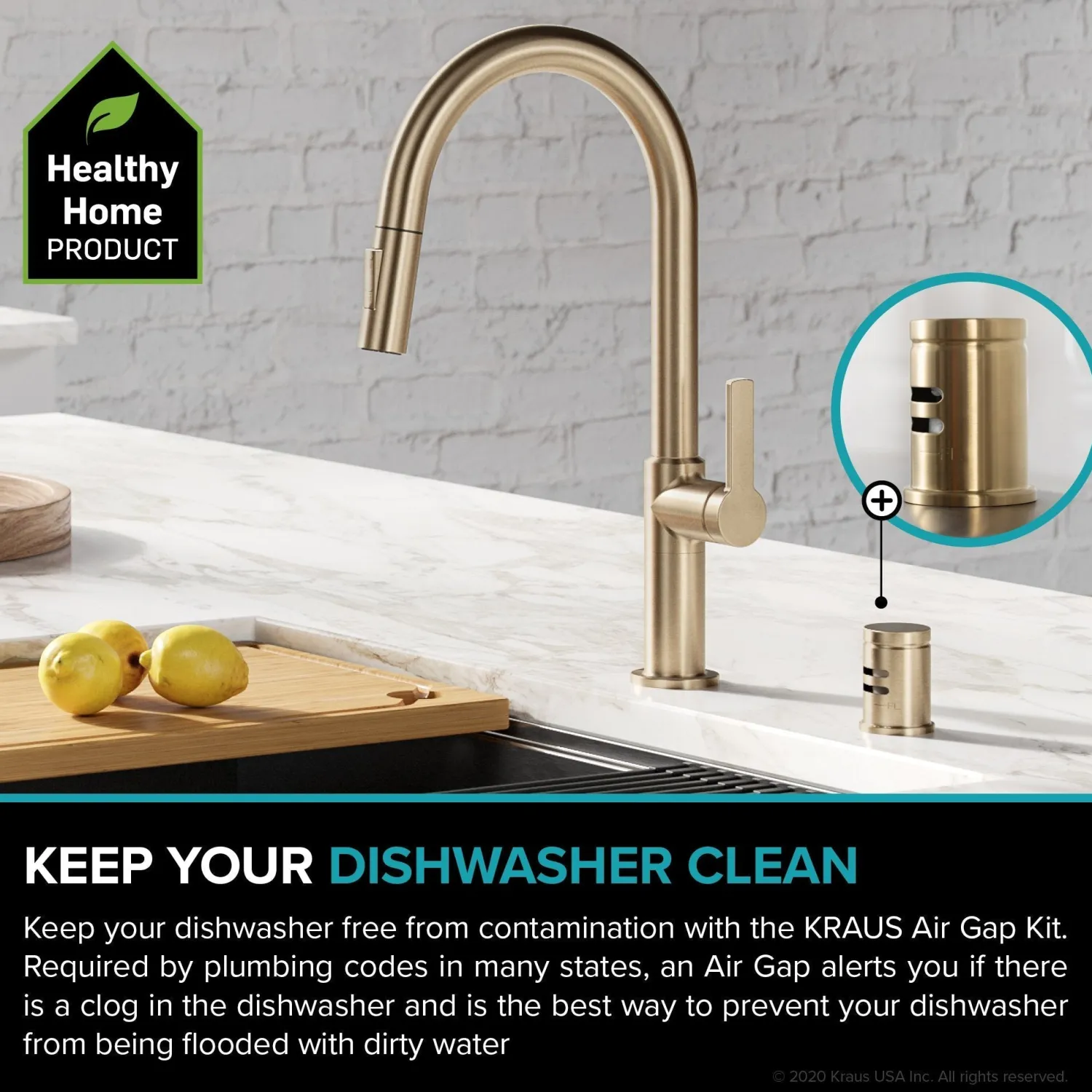 Best KAG-1 Air Gap Sink Drains, Disposer Flanges & Air Gaps
