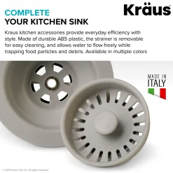 New Kitchen Sink Strainer in Truffle Sink Drains, Disposer Flanges & Air Gaps
