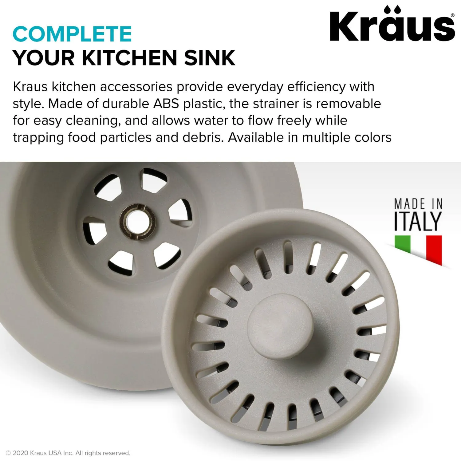 New Kitchen Sink Strainer in Truffle Sink Drains, Disposer Flanges & Air Gaps