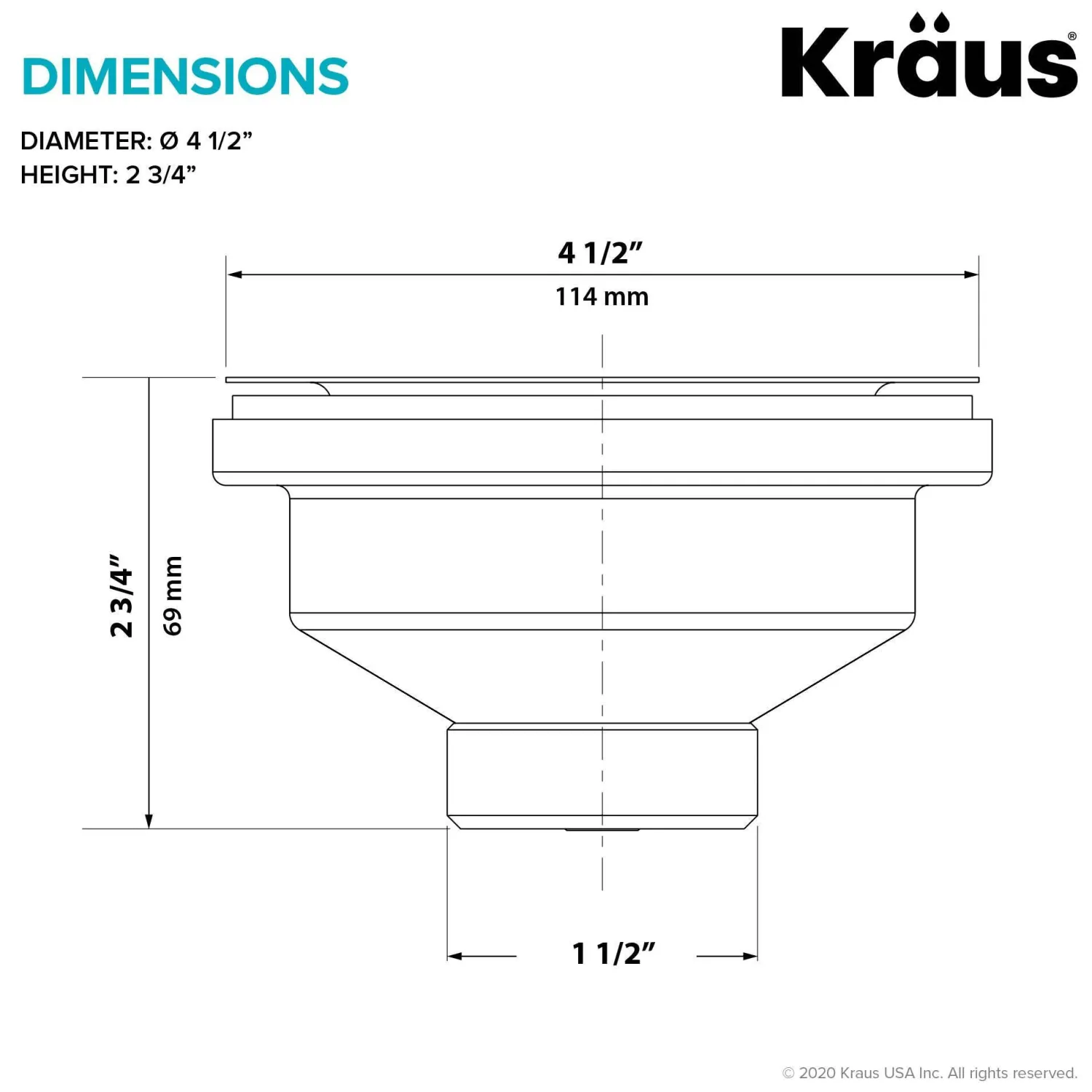 New Kitchen Sink Strainer in Truffle Sink Drains, Disposer Flanges & Air Gaps