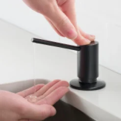 Hot Kitchen Soap Dispenser in Matte Black Soap Dispensers