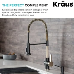 Discount Kitchen Soap Dispenser in Brushed Brass KSD-41 Soap Dispensers