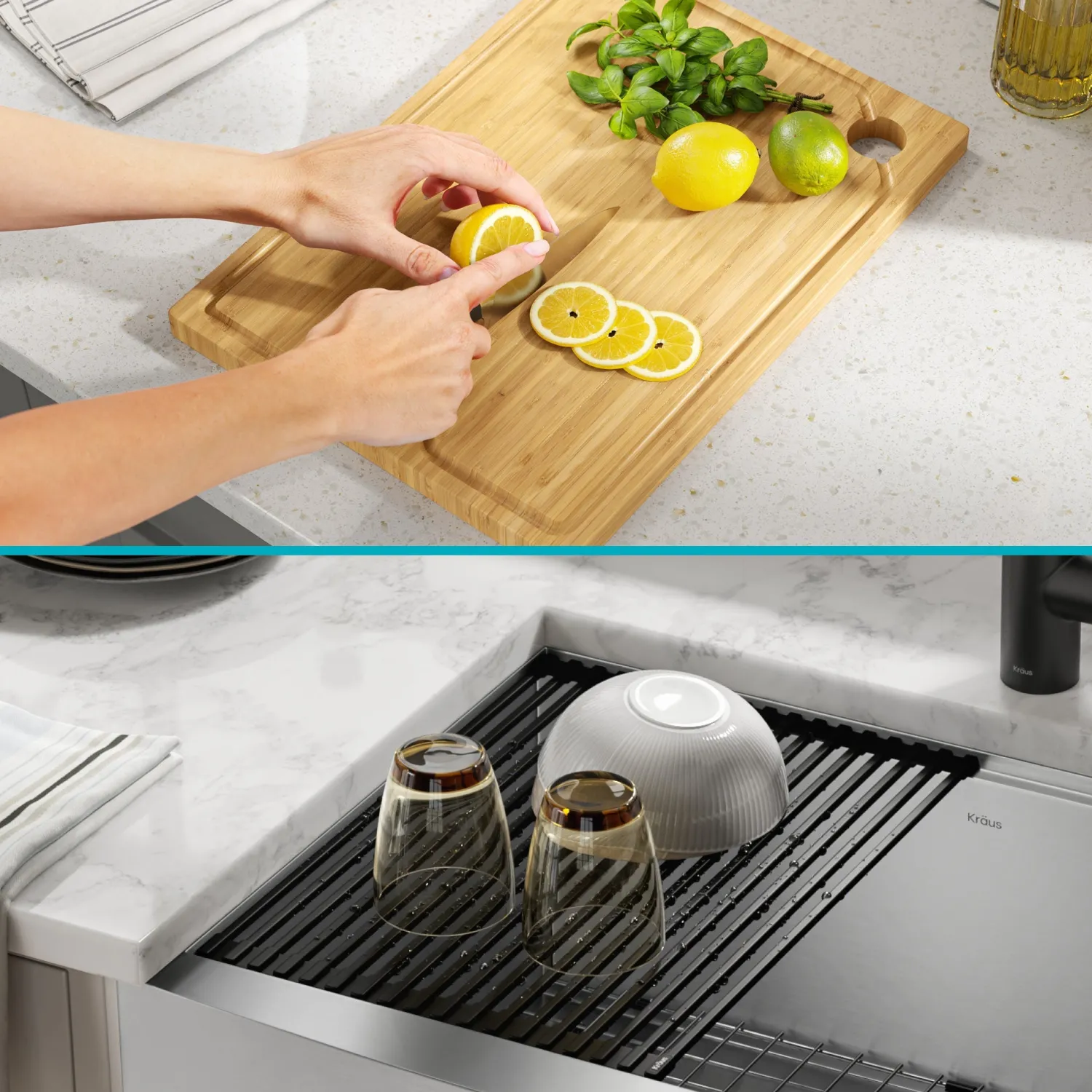 Best Kore 27" Apron Front Workstation 16 Gauge Stainless Steel Kitchen Sink Stainless Steel Sinks|Single Bowl Sinks