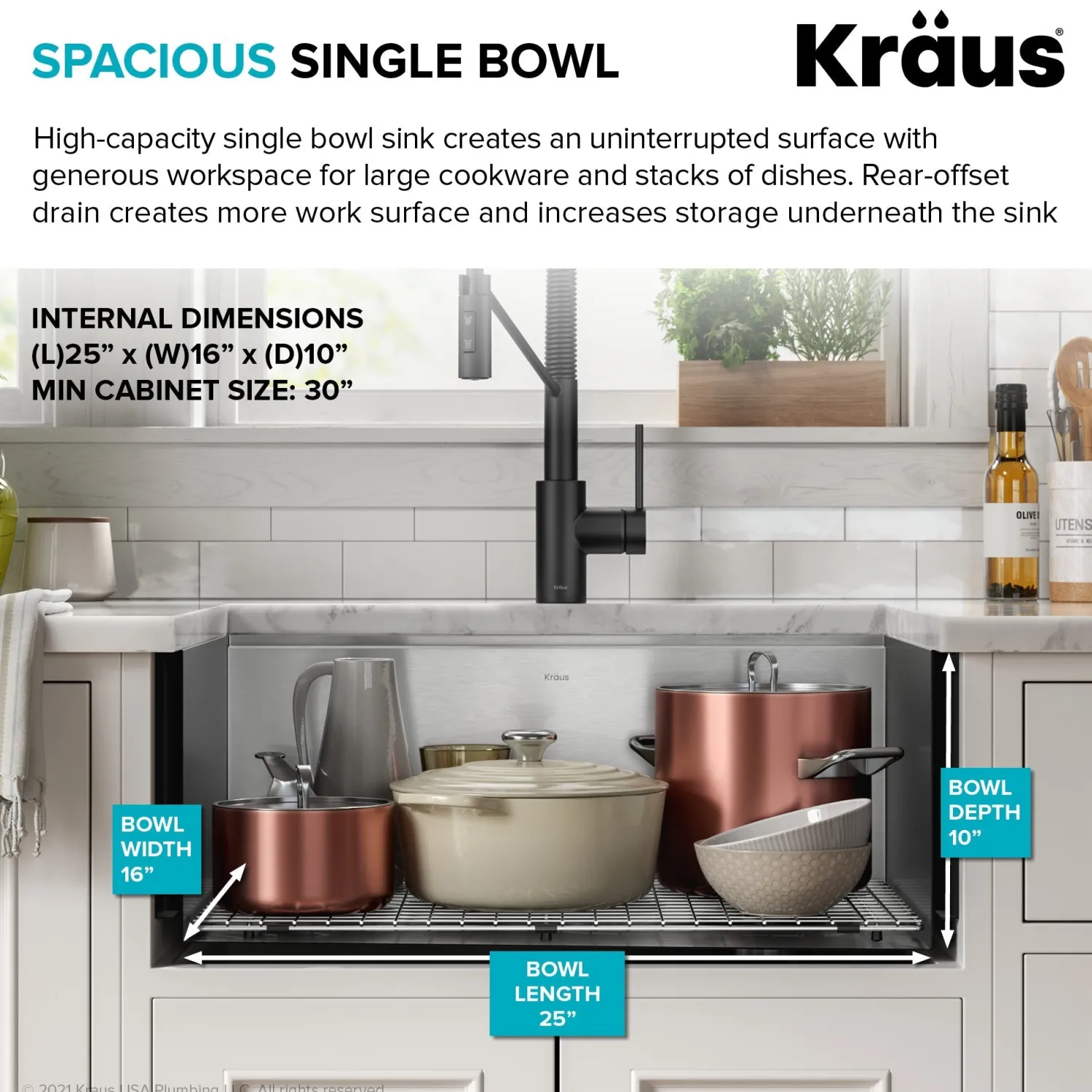 Best Kore 27" Apron Front Workstation 16 Gauge Stainless Steel Kitchen Sink Stainless Steel Sinks|Single Bowl Sinks