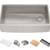 New Kore 36" 16 Gauge Stainless Steel Farmhouse Workstation Kitchen Sink Stainless Steel Sinks|Single Bowl Sinks