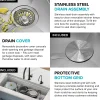 Outlet Kore 2-Tier Workstation 45" Undermount 16 Gauge Single Bowl Stainless Steel Kitchen Sink with Accessories Undermount Sinks|Single Bowl Sinks