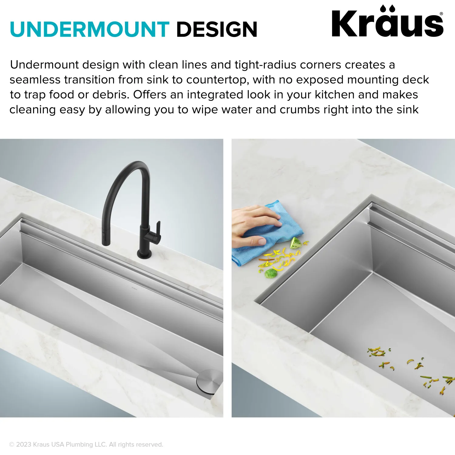 Outlet Kore 2-Tier Workstation 45" Undermount 16 Gauge Single Bowl Stainless Steel Kitchen Sink with Accessories Undermount Sinks|Single Bowl Sinks