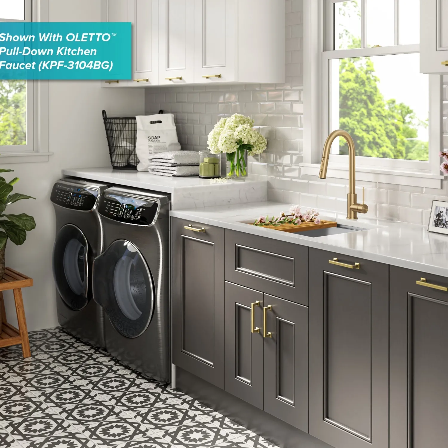 Discount Kore 23" Undermount Workstation 16 Gauge Laundry Utility Sink with Accessories Laundry & Utility Sinks|Undermount Sinks