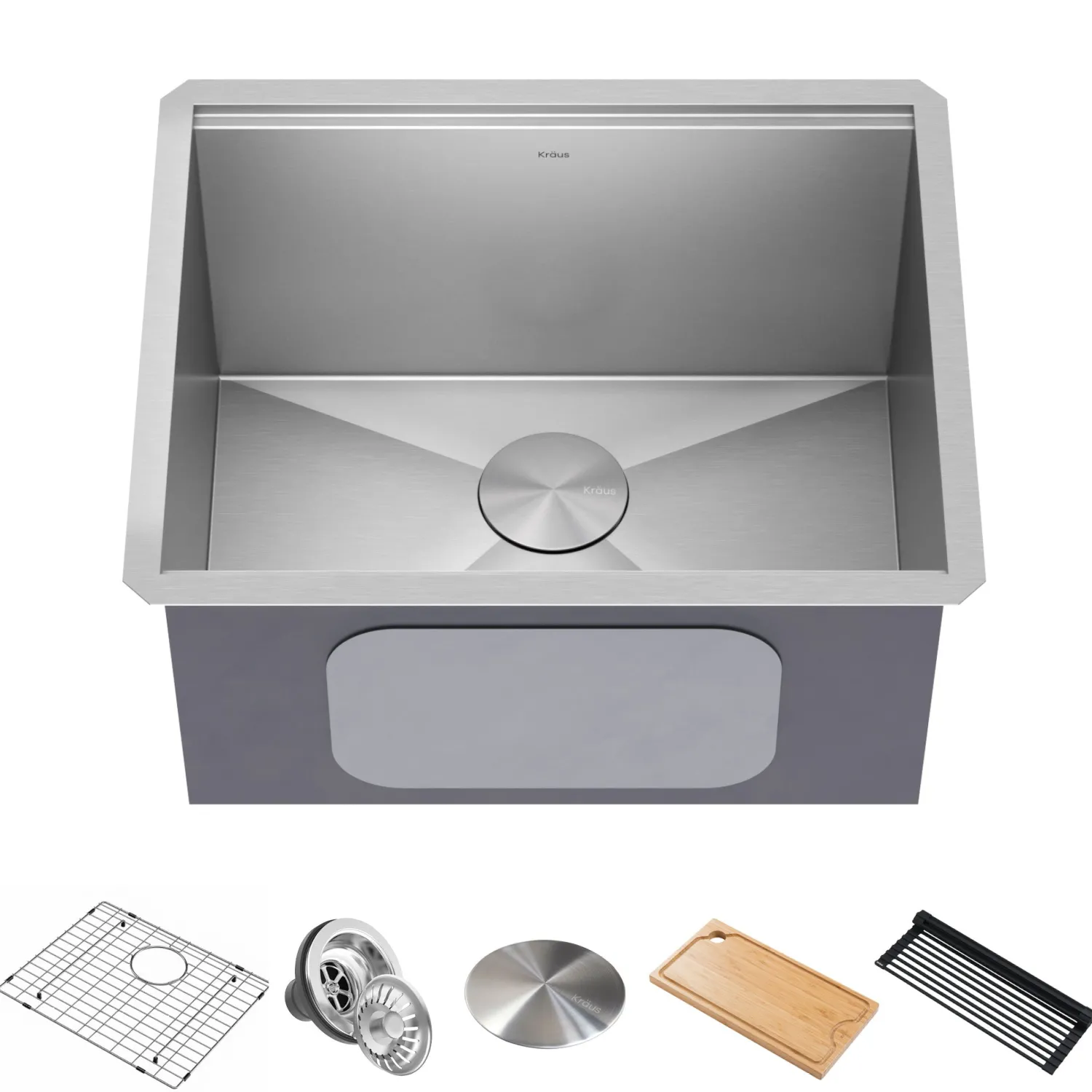 Discount Kore 23" Undermount Workstation 16 Gauge Laundry Utility Sink with Accessories Laundry & Utility Sinks|Undermount Sinks