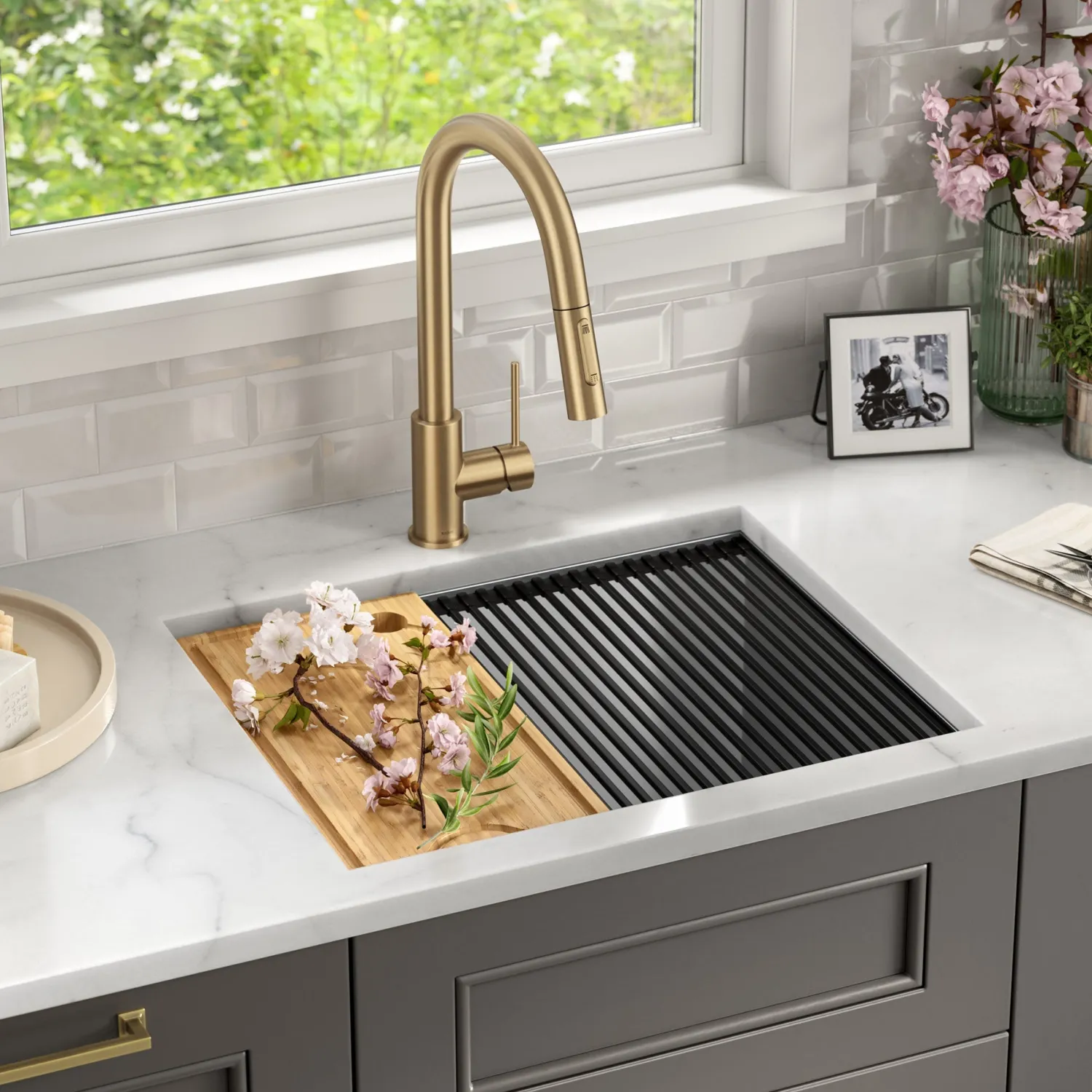 Discount Kore 23" Undermount Workstation 16 Gauge Laundry Utility Sink with Accessories Laundry & Utility Sinks|Undermount Sinks