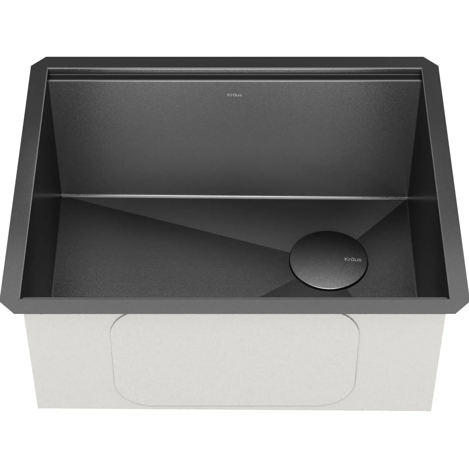 Discount Kore Workstation 23" Undermount Kitchen Sink in 16 Gauge PVD Gunmetal Undermount Sinks|Single Bowl Sinks