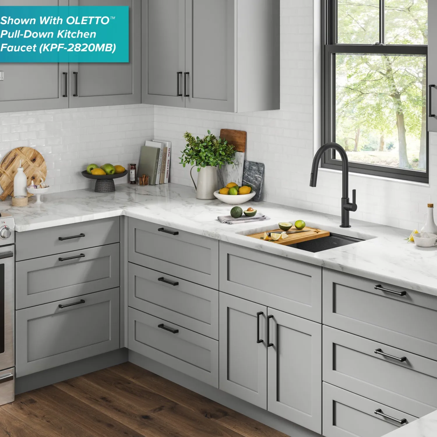 Discount Kore Workstation 23" Undermount Kitchen Sink in 16 Gauge PVD Gunmetal Undermount Sinks|Single Bowl Sinks