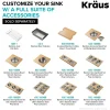 Best Kore Workstation 17" Undermount 16 Gauge Single Bowl Stainless Steel Bar Sink with Accessories Bar / Prep Sinks|Workstation Sinks