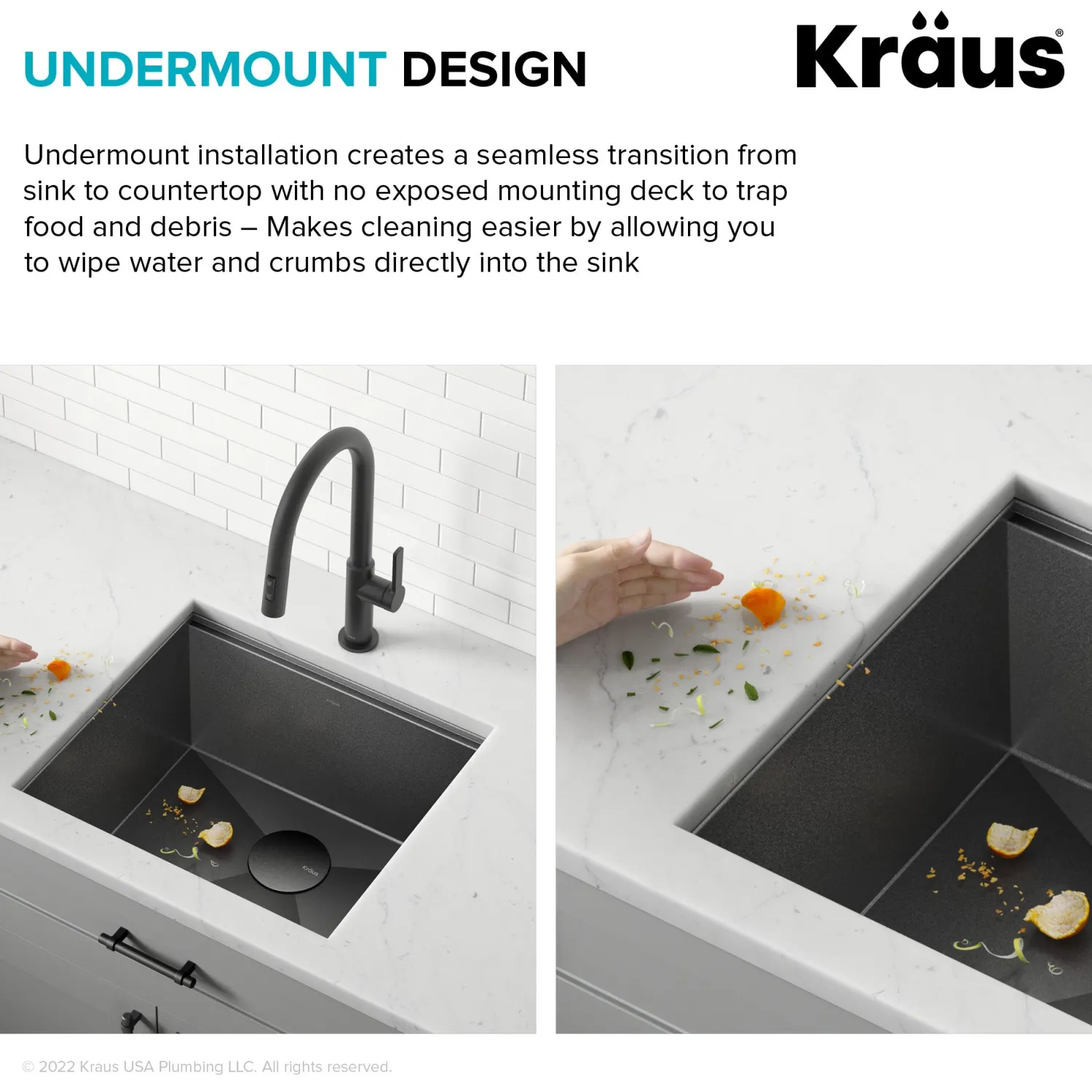 Hot Kore Workstation 21" Undermount 16 Gauge Bar or Kitchen Sink in PVD Gunmetal Gunmetal, Brass, & Gold|Bar / Prep Sinks
