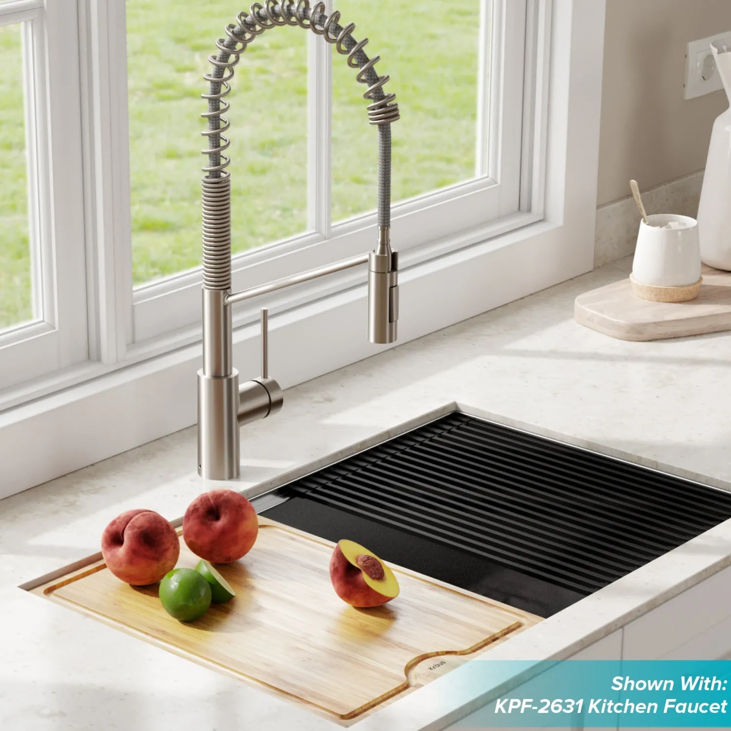 New Kore Workstation 30" Undermount 16 Gauge Single Bowl Stainless Steel Kitchen Sink with Accessories Workstation Sinks|Stainless Steel Sinks