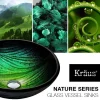 Hot Nei Glass Vessel Sink and Ramus Faucet Sink And Faucet Combos|Above Counter / Vessel Sinks