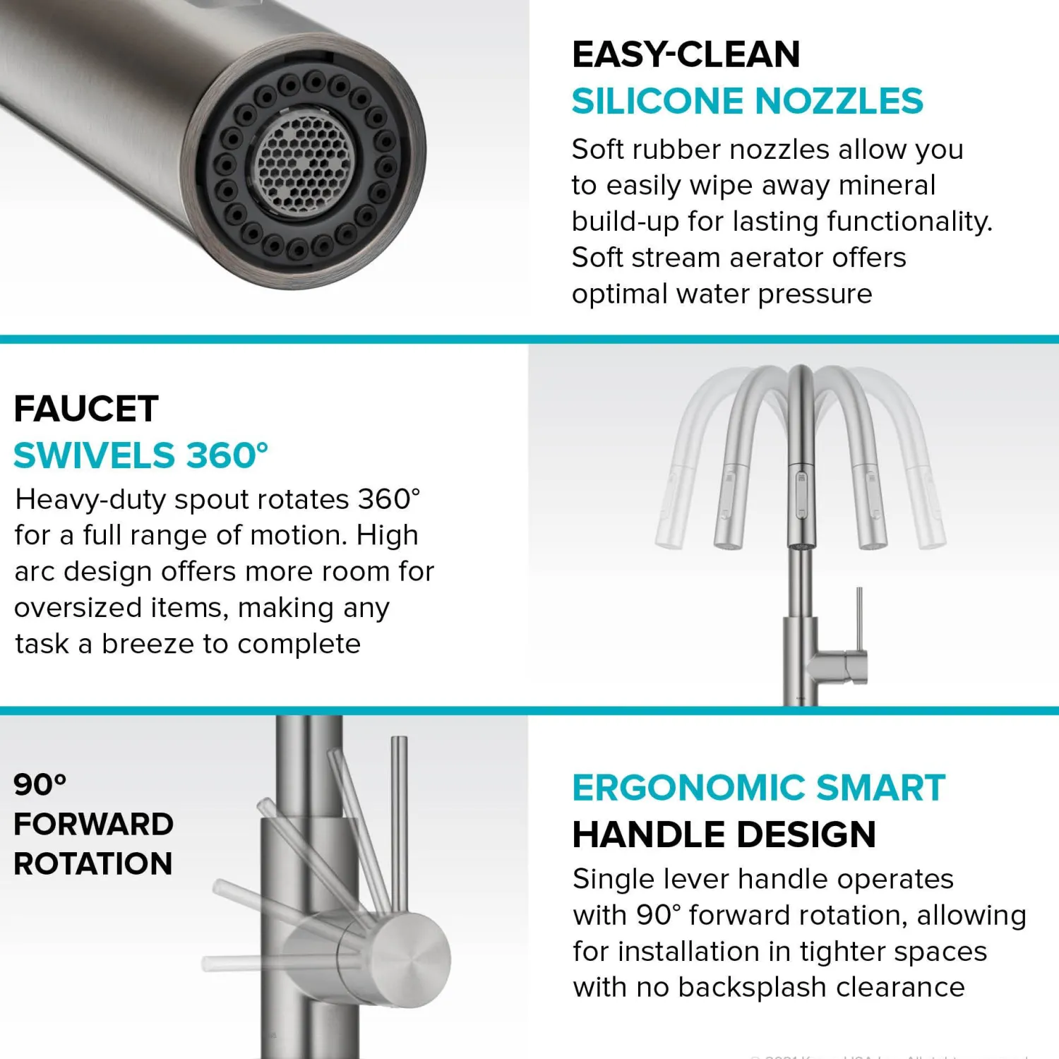Online New Oletto Contemporary Single Handle Pull Down Kitchen Faucet in Matte Black Single Hole