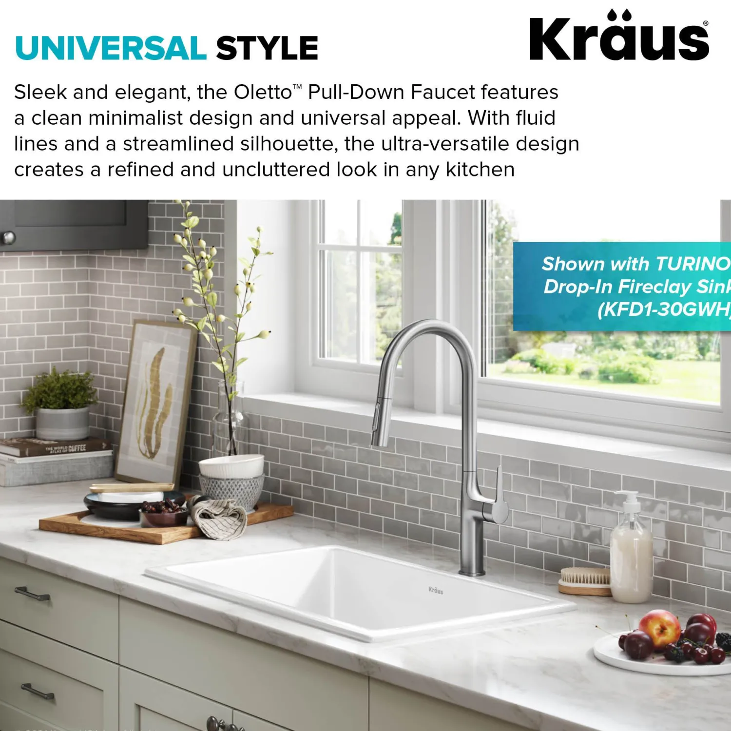 Best New Oletto Modern Single Handle Pull Down Kitchen Faucet in Spot Free Stainless Steel Single Hole