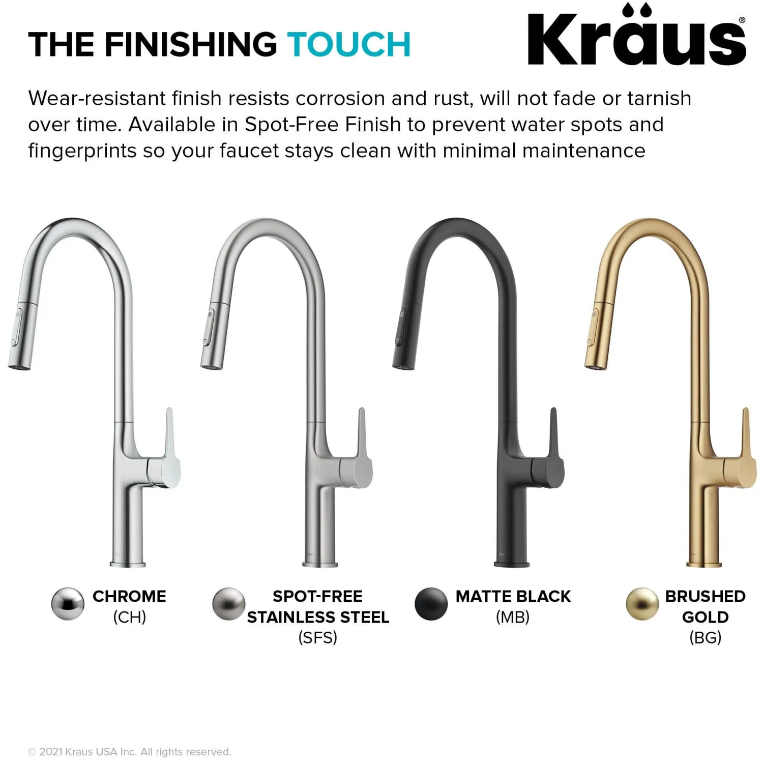 Best New Oletto Modern Single Handle Pull Down Kitchen Faucet in Spot Free Stainless Steel Single Hole