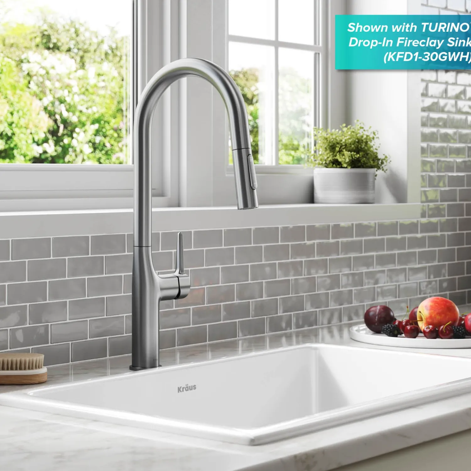 Best New Oletto Modern Single Handle Pull Down Kitchen Faucet in Spot Free Stainless Steel Single Hole