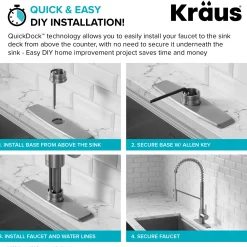 Outlet Oletto Commercial Style Pull-Down Single Handle Kitchen Faucet in Brushed Brass Single Hole