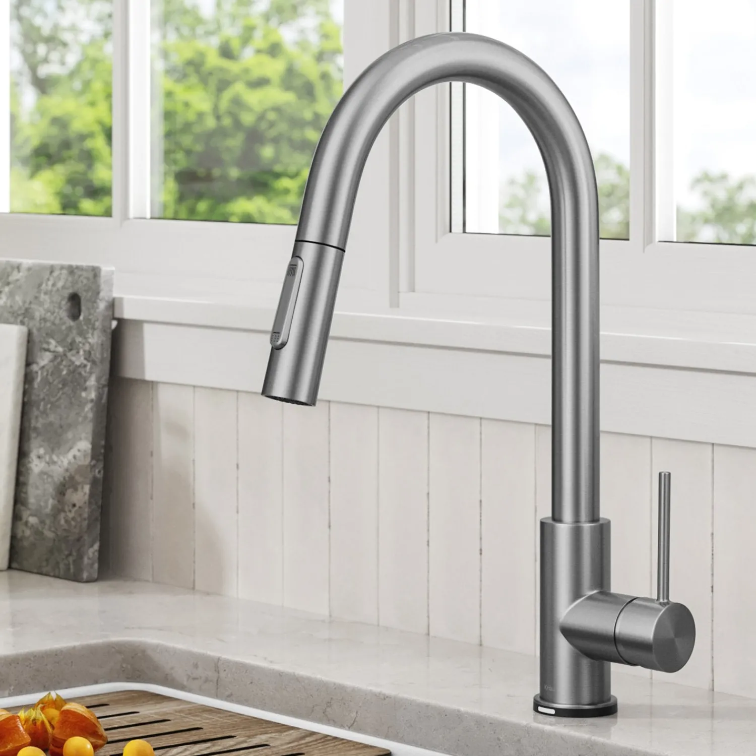 New Oletto Contemporary Single-Handle Touch Activated with Pull Down Sprayer in Spot Free Stainless Steel Touchless, Sensor And Tap Activated Kitchen Faucets