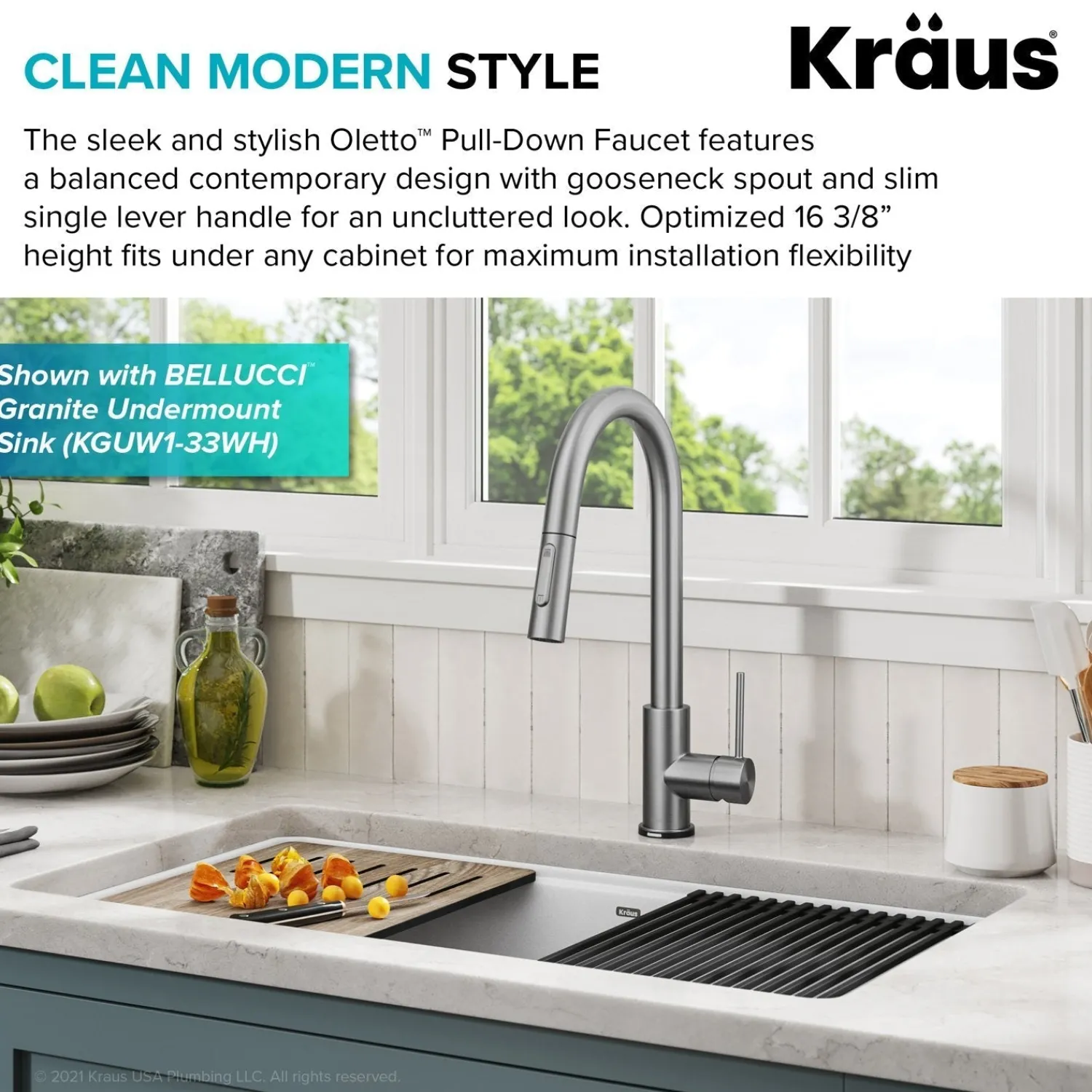 New Oletto Contemporary Single-Handle Touch Activated with Pull Down Sprayer in Spot Free Stainless Steel Touchless, Sensor And Tap Activated Kitchen Faucets