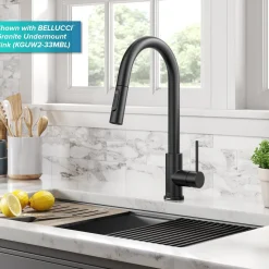 Sale  Oletto Contemporary Single-Handle Touch Activated with Pull Down Sprayer in Matte Black Touchless, Sensor And Tap Activated Kitchen Faucets