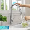 Discount  Oletto Contemporary Single-Handle Touch Activated with Pull Down Sprayer in Chrome Touchless, Sensor And Tap Activated Kitchen Faucets