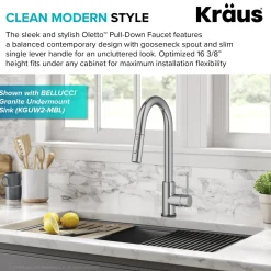 Discount  Oletto Contemporary Single-Handle Touch Activated with Pull Down Sprayer in Chrome Touchless, Sensor And Tap Activated Kitchen Faucets