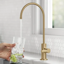 Outlet Oletto Drinking Water Filter Faucet in Brushed Brass Single Hole|Water Filter Faucets