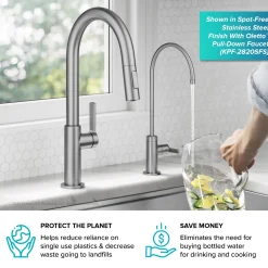 Outlet Oletto Drinking Water Filter Faucet in Brushed Brass Single Hole|Water Filter Faucets