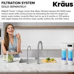 Hot Oletto Drinking Water Filter Faucet in Matte Black Single Hole|Water Filter Faucets