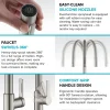 Discount Oletto High-Arc Chrome Single Handle Pull-Down Kitchen Faucet Single Hole