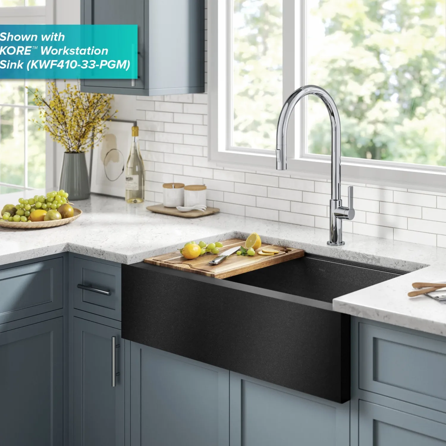 Discount Oletto High-Arc Chrome Single Handle Pull-Down Kitchen Faucet Single Hole