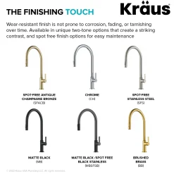 Discount Oletto High-Arc Chrome Single Handle Pull-Down Kitchen Faucet Single Hole