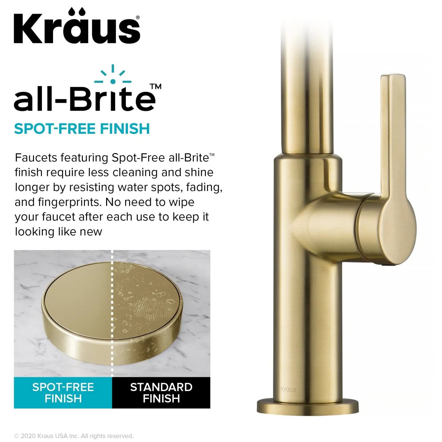 Online Oletto High-Arc Single Handle Pull-Down Kitchen Faucet in Spot Free Antique Champagne Bronze Single Hole