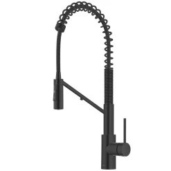 Sale Oletto 2-in-1 Commercial Style Kitchen Faucet with Integrated Water Filter Dispenser in Matte Black Water Filter Faucets