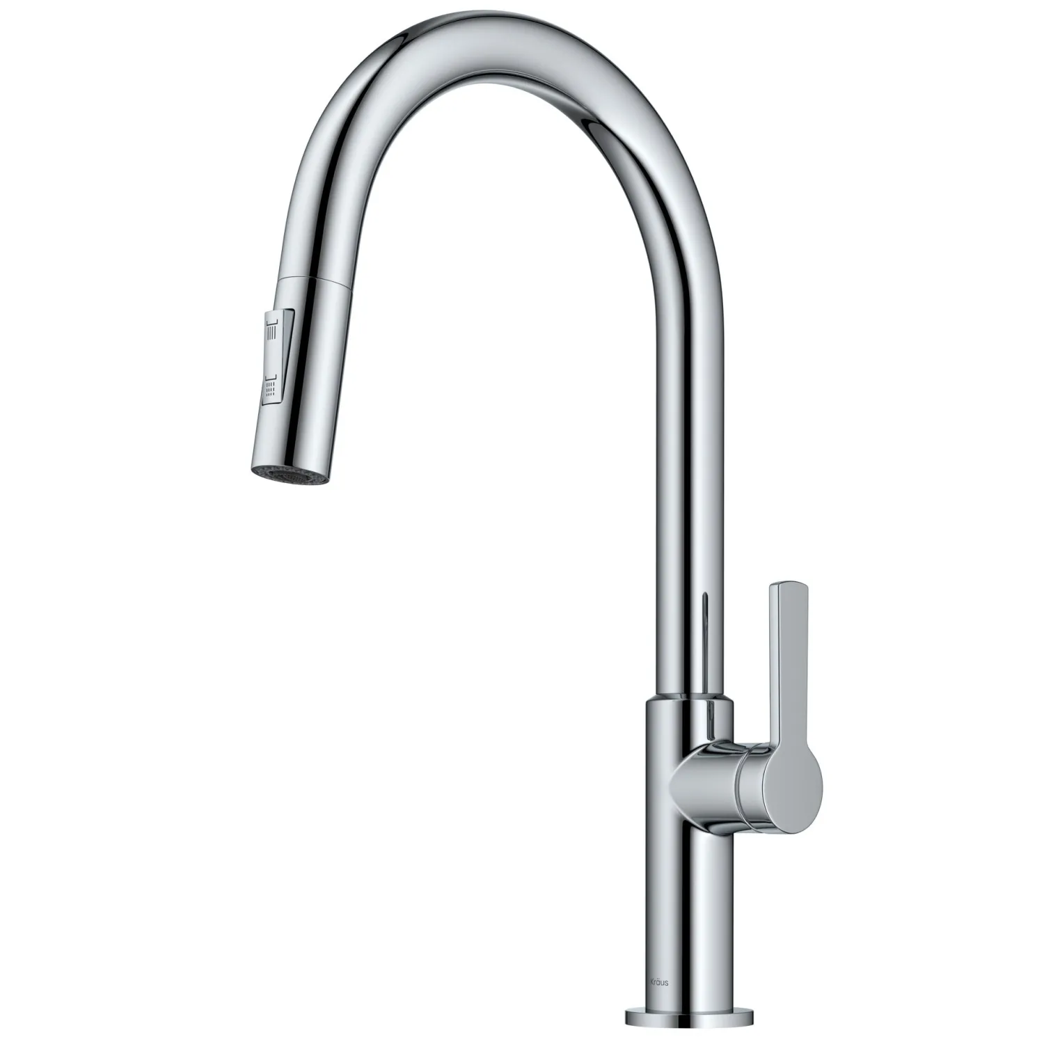 Outlet Oletto Single Handle Chrome Pull-Down Kitchen Faucet Single Hole